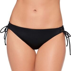 SALT + COVE Black Side Tie Bikini Bottom XL NWT Lined Swim Separate